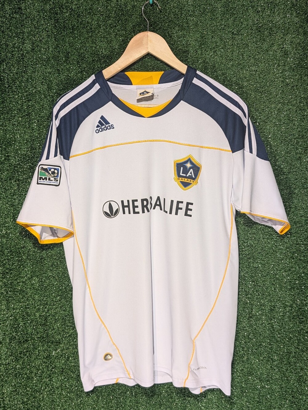 Adidas LA Galaxy MLS Soccer Jersey Climalite White